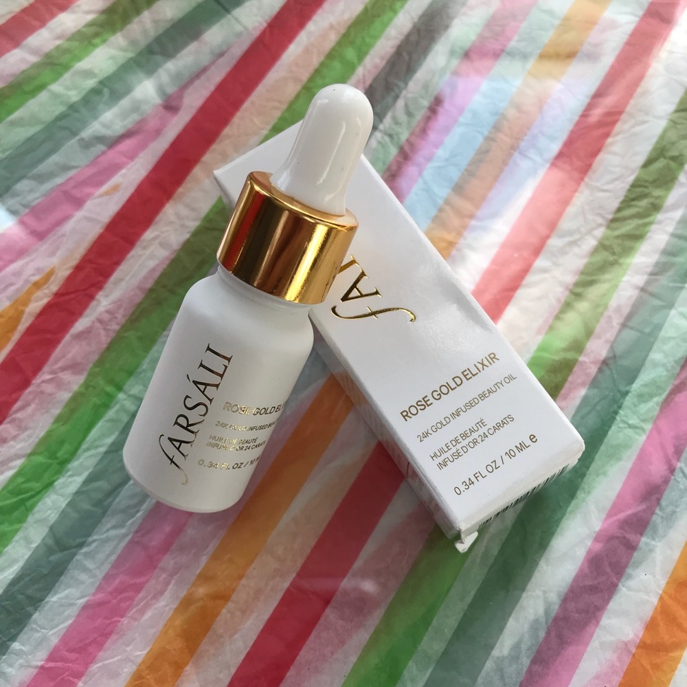 24k gold elixir infused farsáli beauty oil